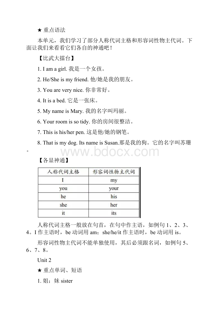 人教版七上全册重点单词 短语 语法1.docx_第2页