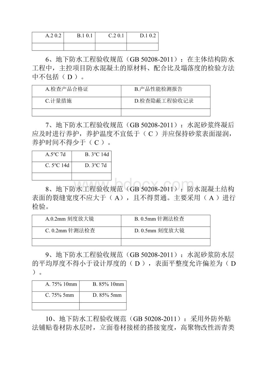 地下防水工程质量验收规范GBT50011.docx_第2页