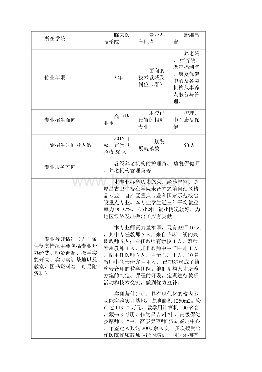 老年服务及管理专业申请资料.docx_第2页