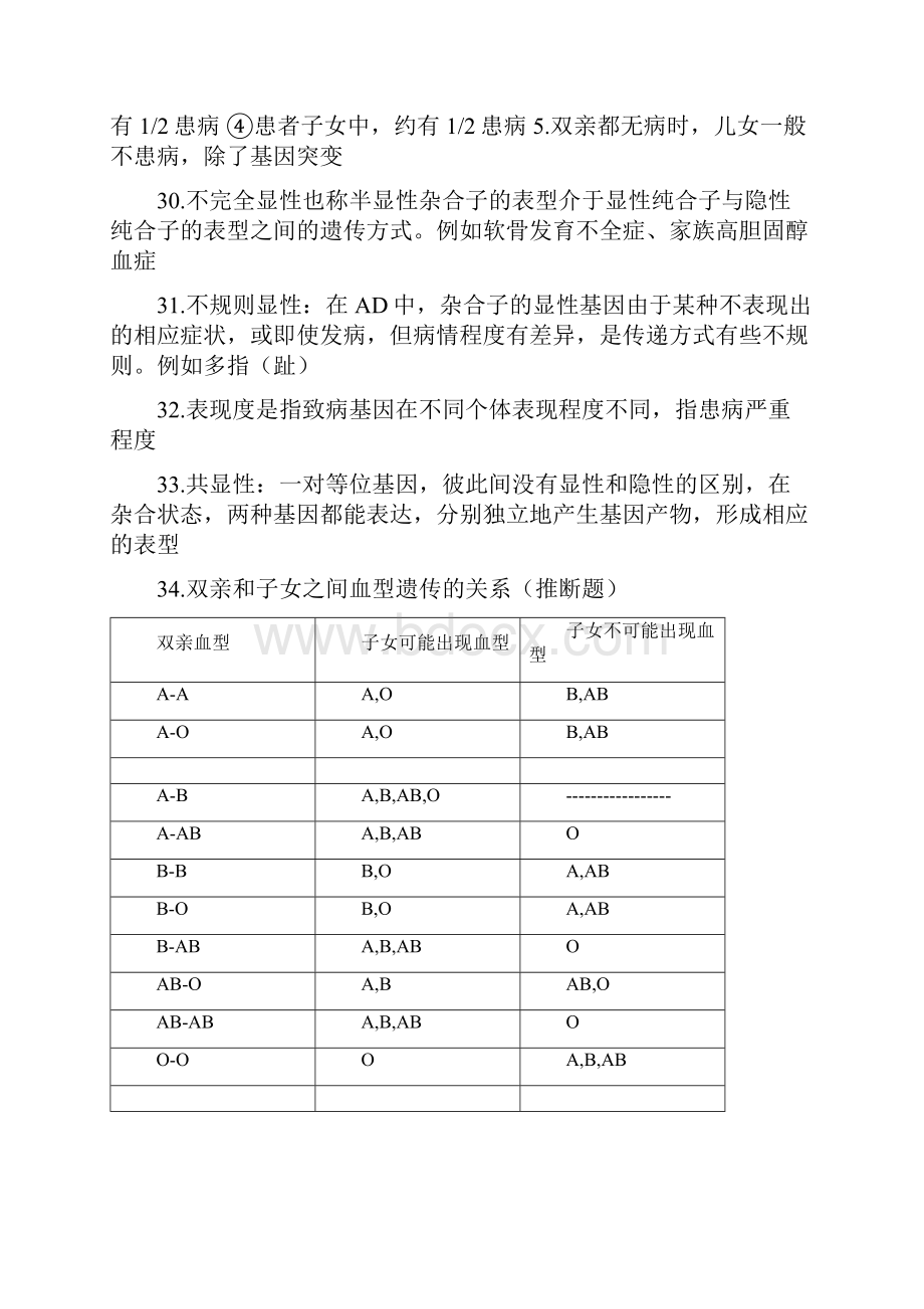 医学遗传学知识总结.docx_第3页