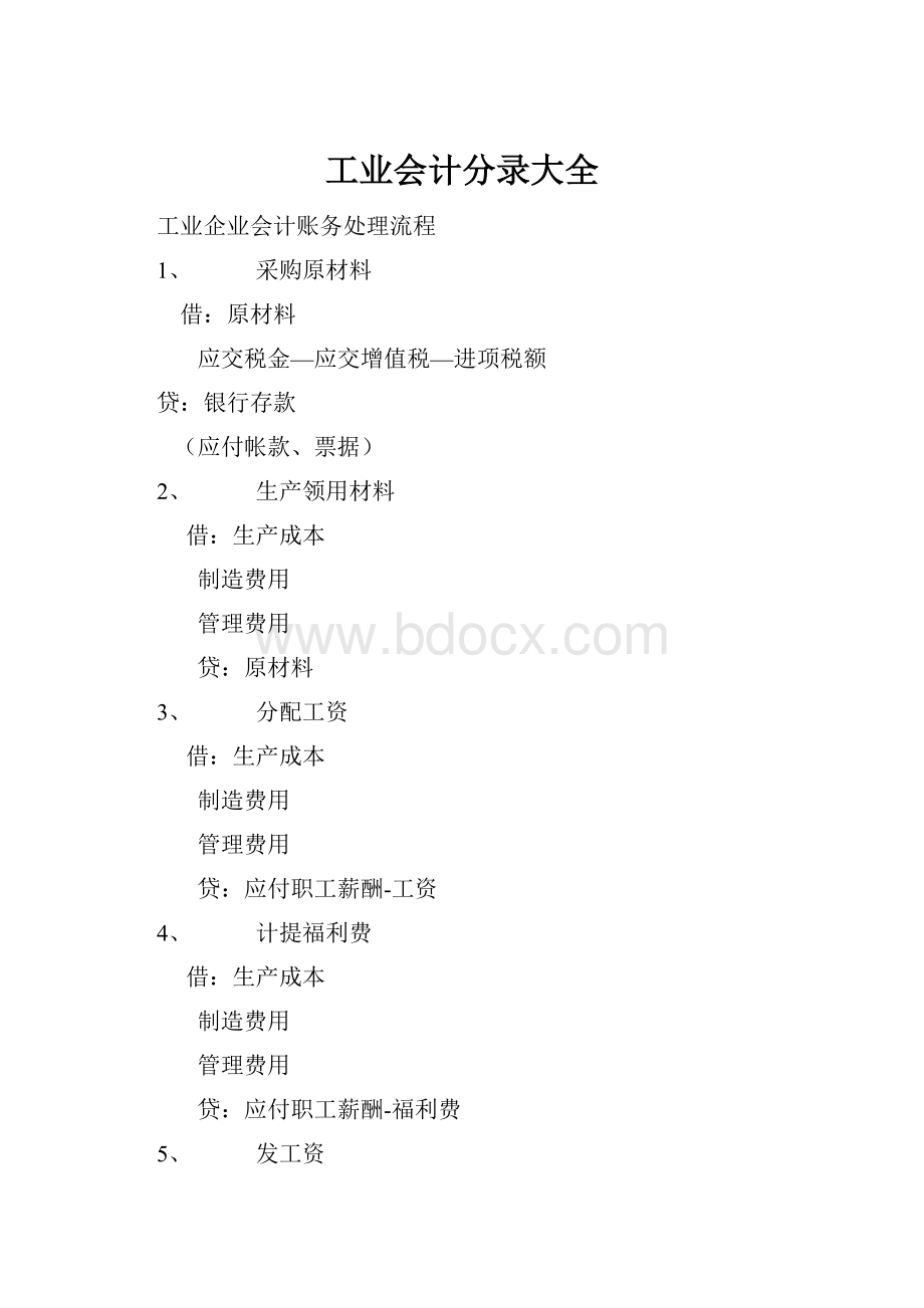 工业会计分录大全.docx_第1页