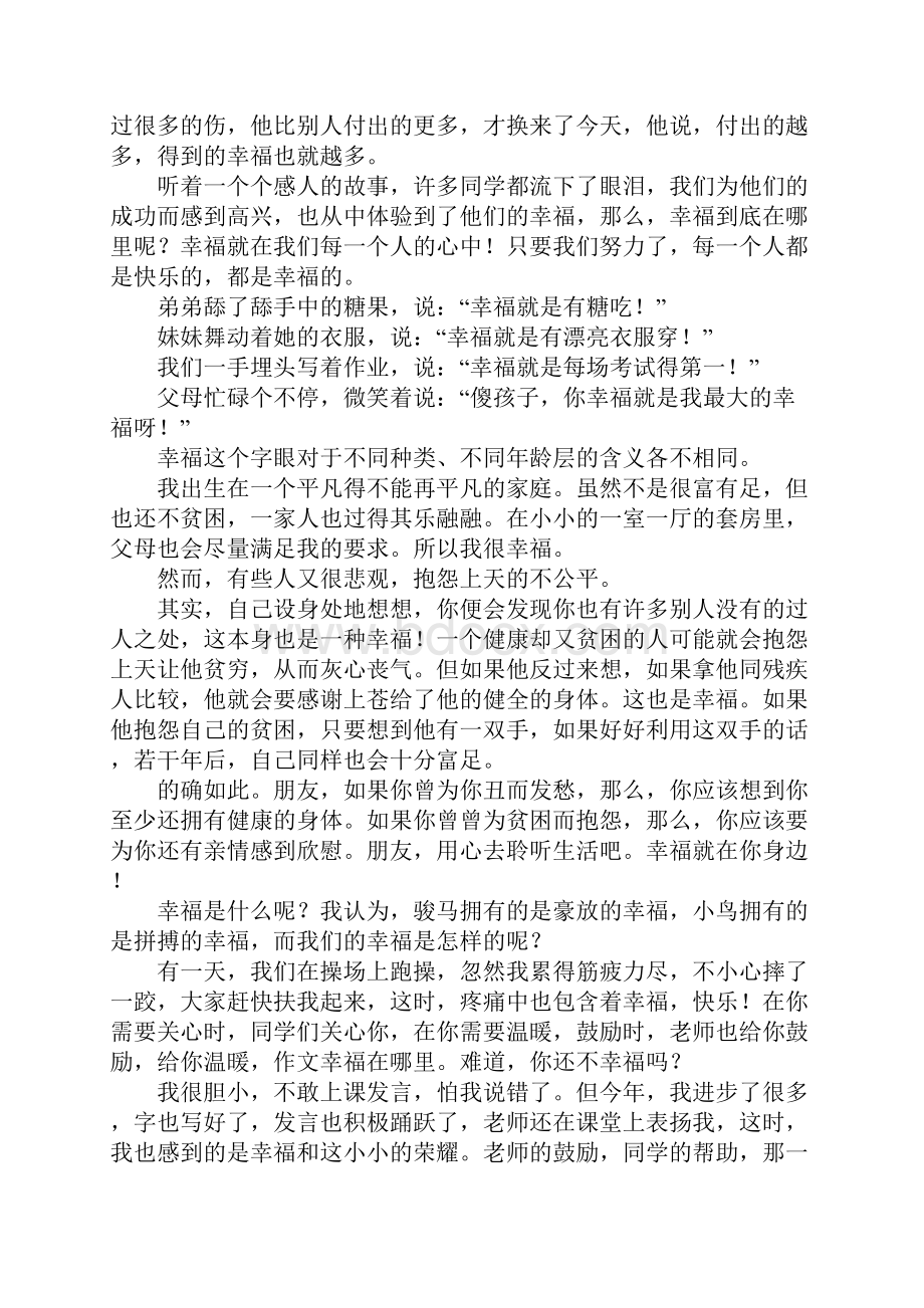 有关幸福记叙文的作文400字锦集9篇.docx_第3页