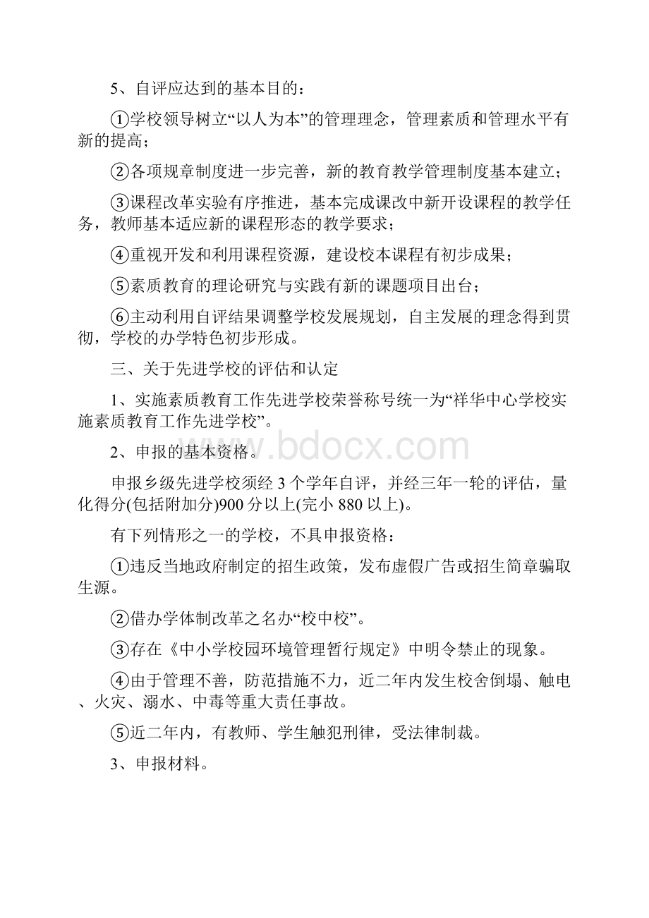 祥华中心学校素质教育督导评估实施方案.docx_第3页