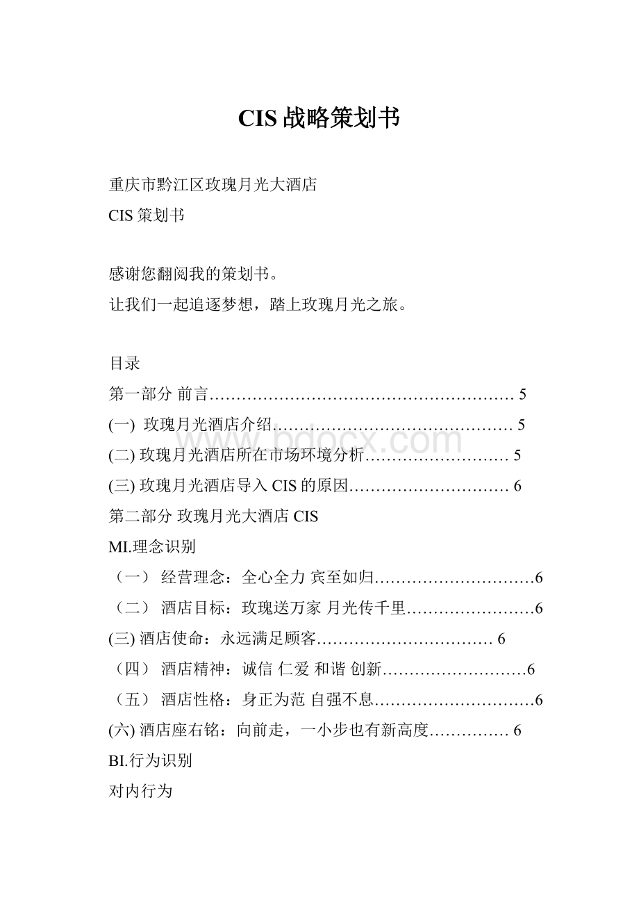 CIS战略策划书.docx