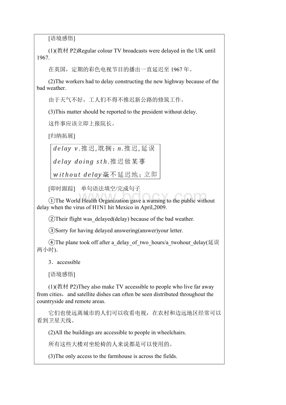 牛津译林版江苏高二下学期模块七Unit1上学案.docx_第2页