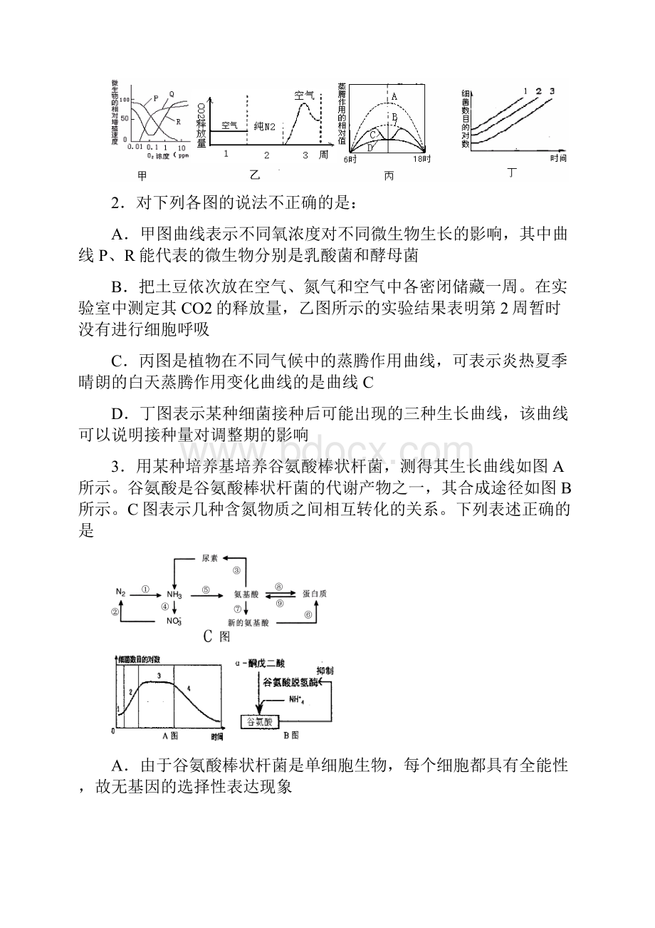 忻州实验中学届理综练习6.docx_第2页