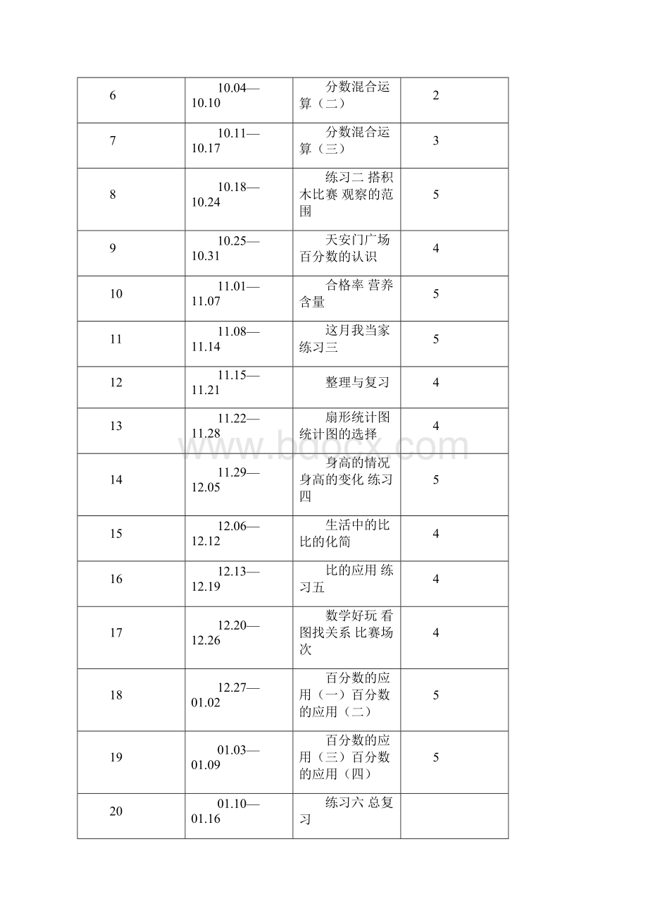 最新北师大版六年级数学上册全册教学设计62页.docx_第2页