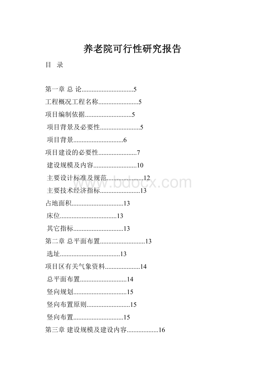 养老院可行性研究报告.docx