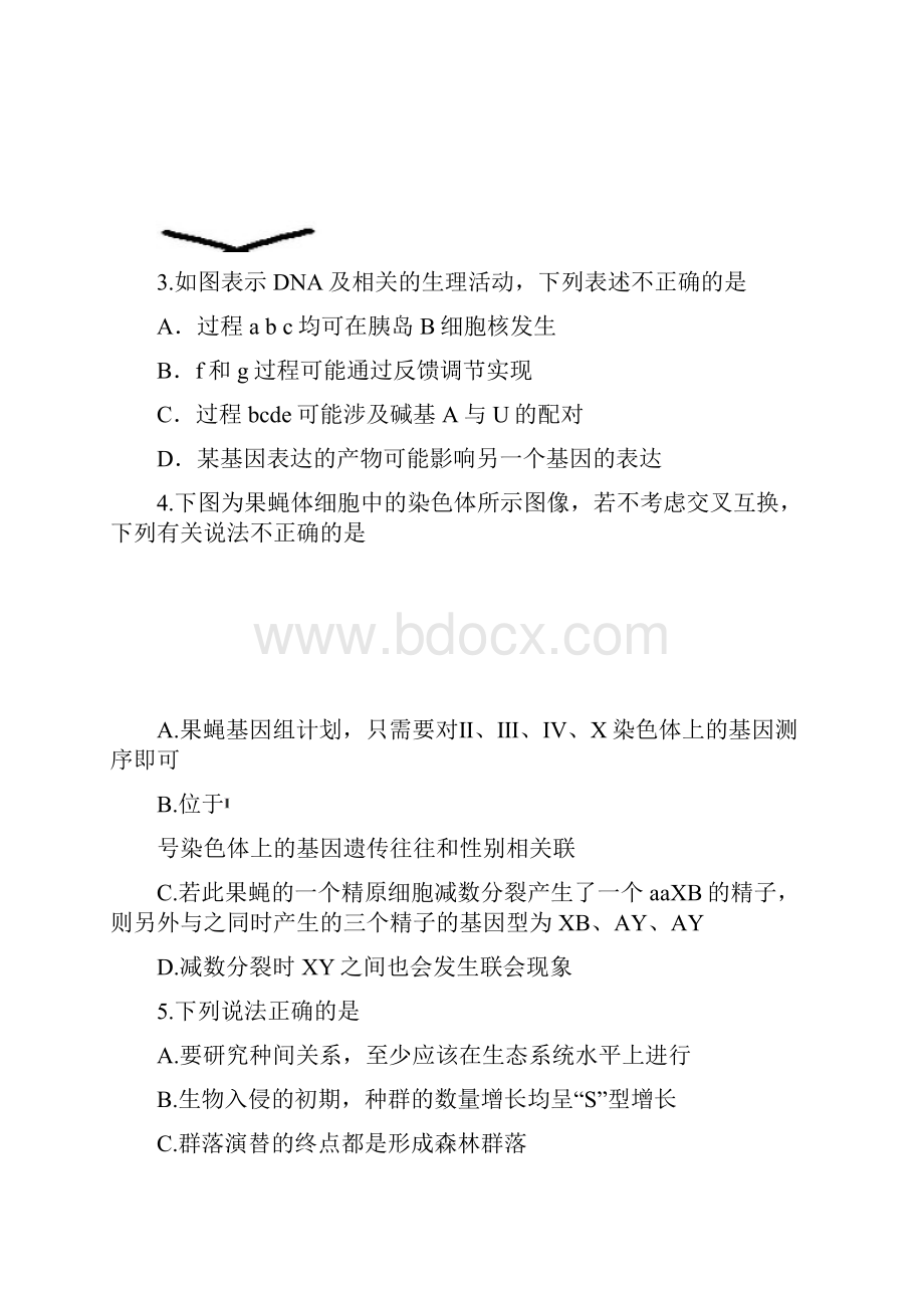 普宁市华侨中学届高三下学期摸底考试理综.docx_第2页