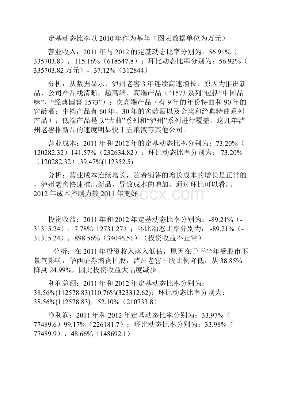 泸州老窖总体财务报表分析讲诉.docx_第3页