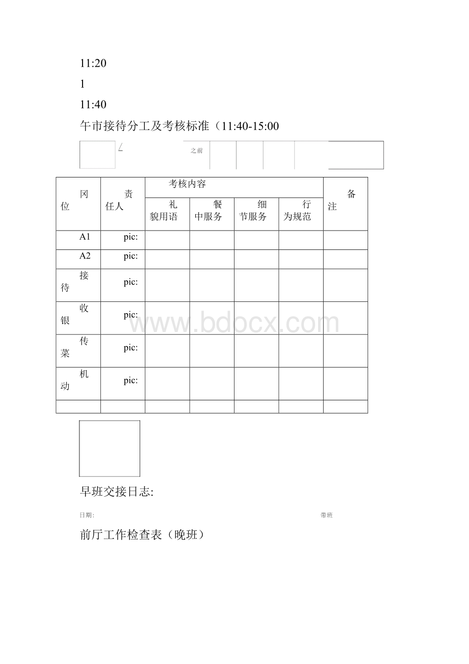 餐厅早晚检查表表早晚班.docx_第3页