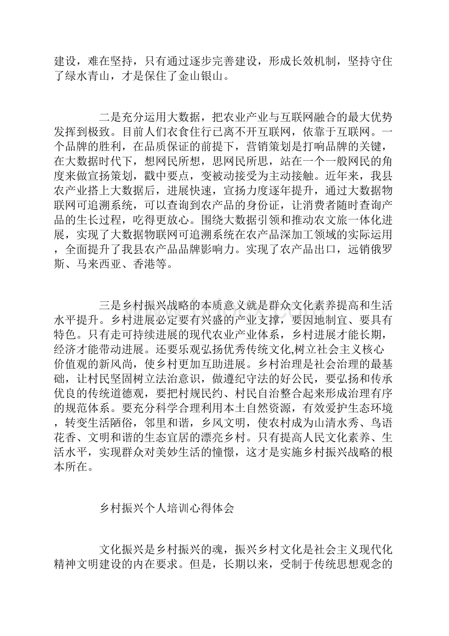 乡村振兴个人培训心得体会.docx_第2页