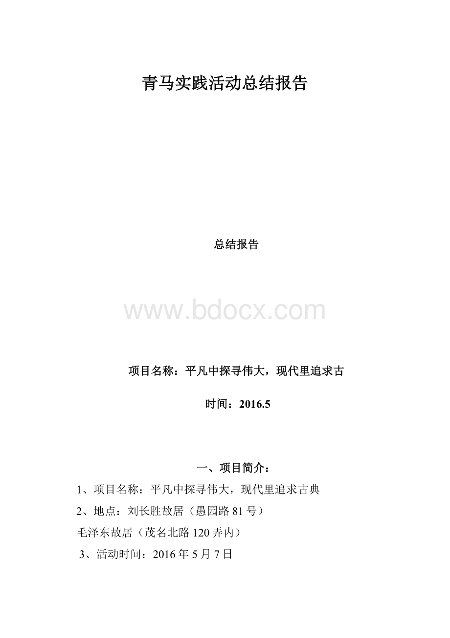 青马实践活动总结报告.docx