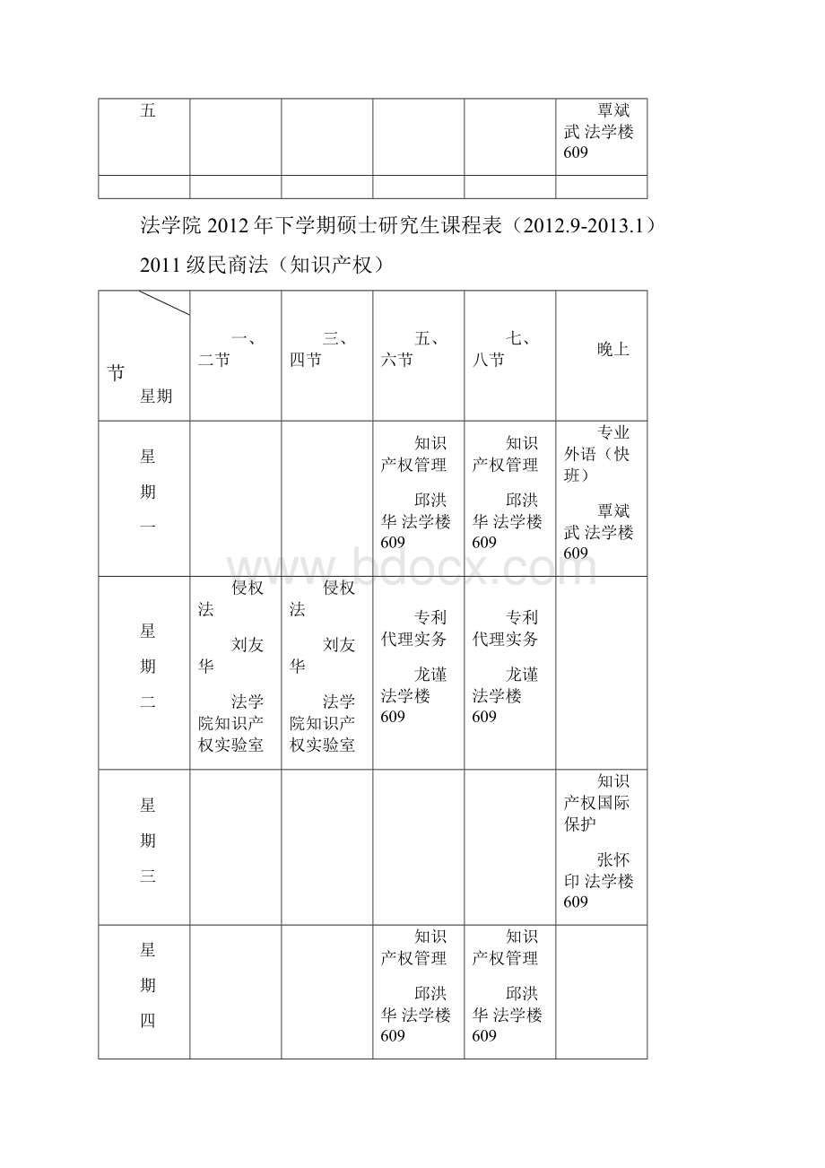 湘潭大学法学院下学期课程表级法学硕士研究生下学期硕士研究生课程表.docx_第3页