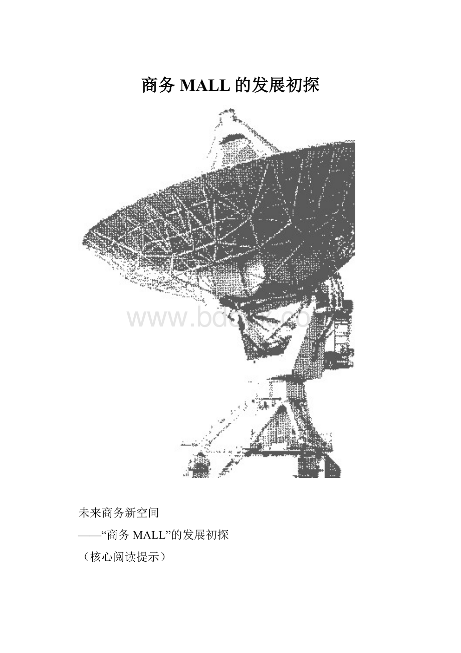 商务MALL的发展初探.docx_第1页