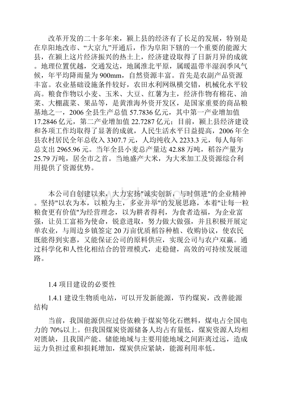 稻壳气化发电工程可行性研究报告.docx_第3页