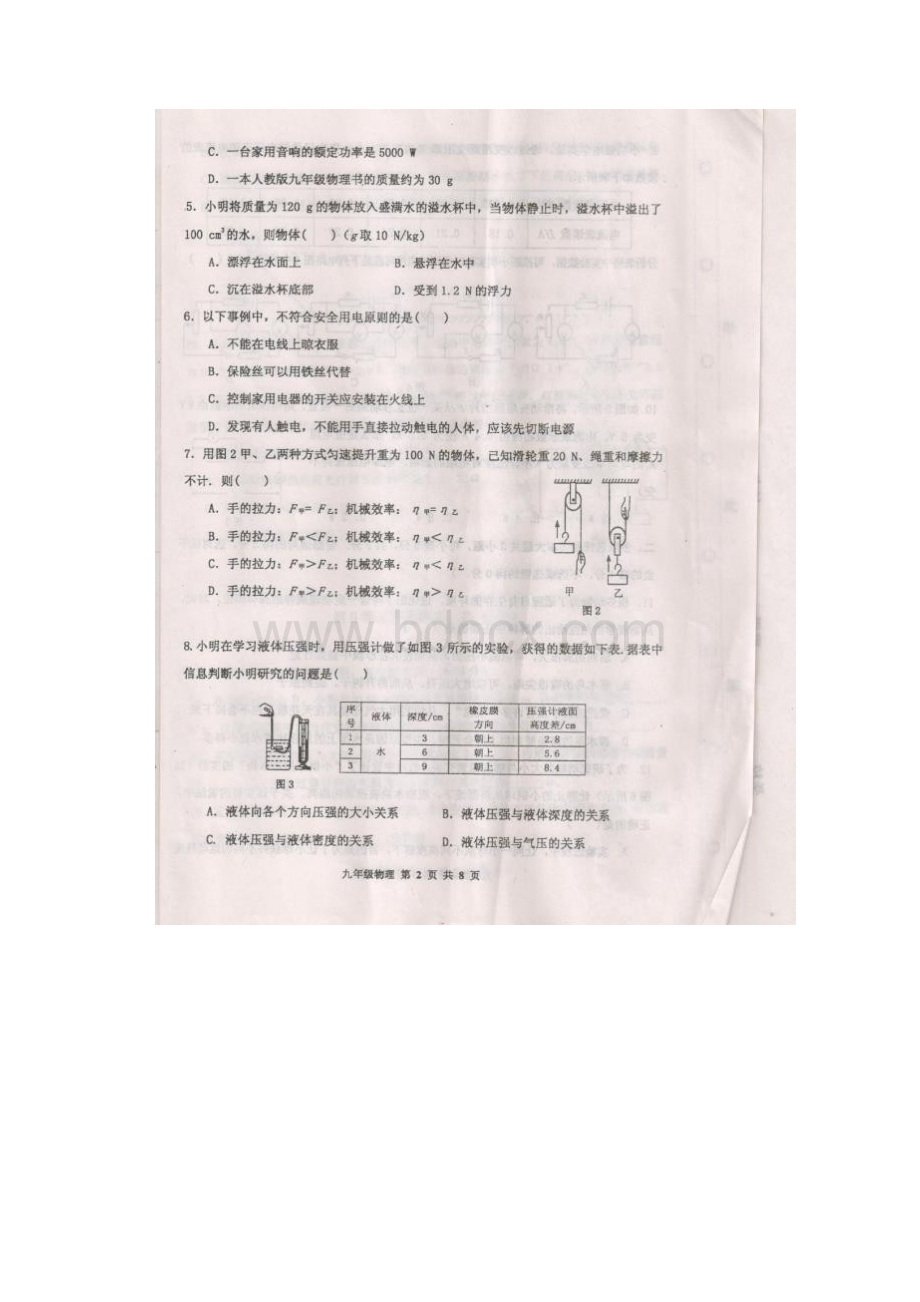 天津市红桥一模物理.docx_第2页