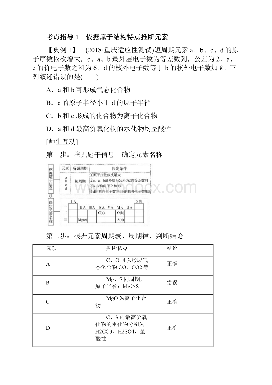 届高考化学总复习第5章物质结构元素周期律学案五元素的综合推断配套练习新人教版.docx_第3页