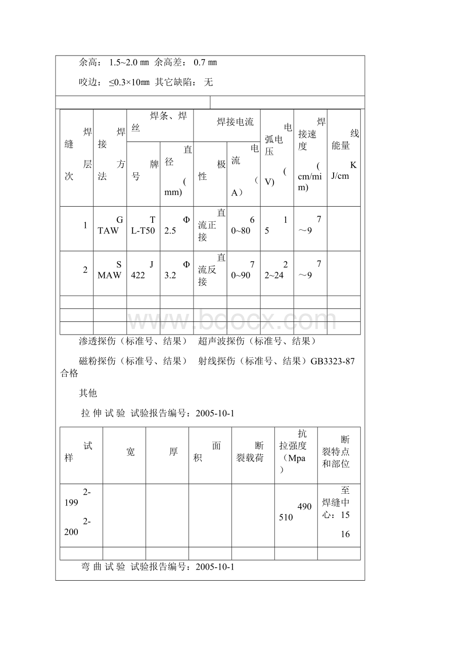 焊接工艺评定氩弧焊20#894.docx_第3页