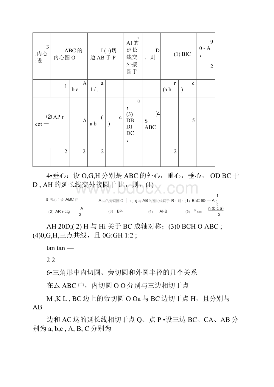 三角形各种心的性质归纳资料.docx_第2页