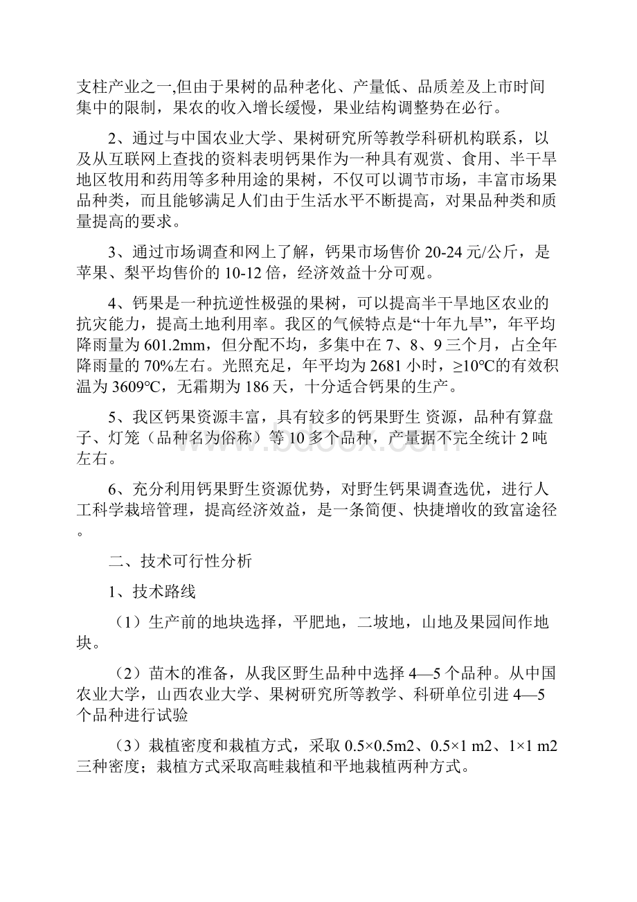 钙果开发试验的可行性研究报告.docx_第2页