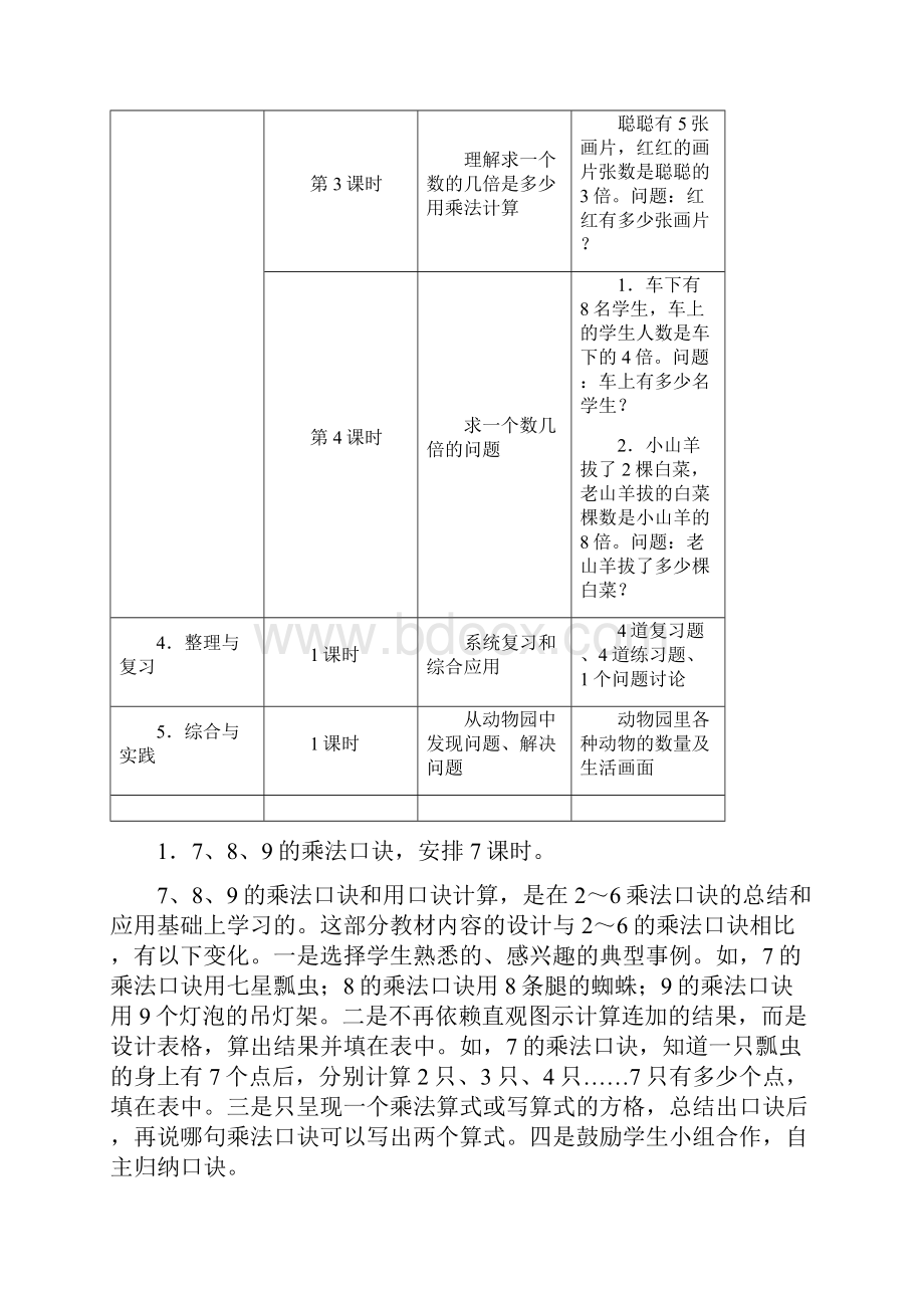 二年级上册71《表内乘法和除法二》教材内容说明.docx_第3页