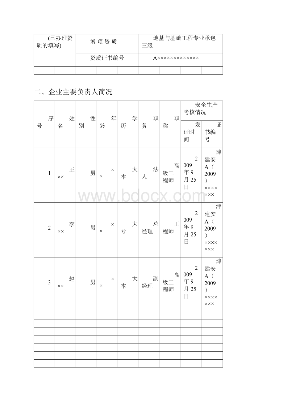 安全生产许可证延期申请表范本.docx_第3页