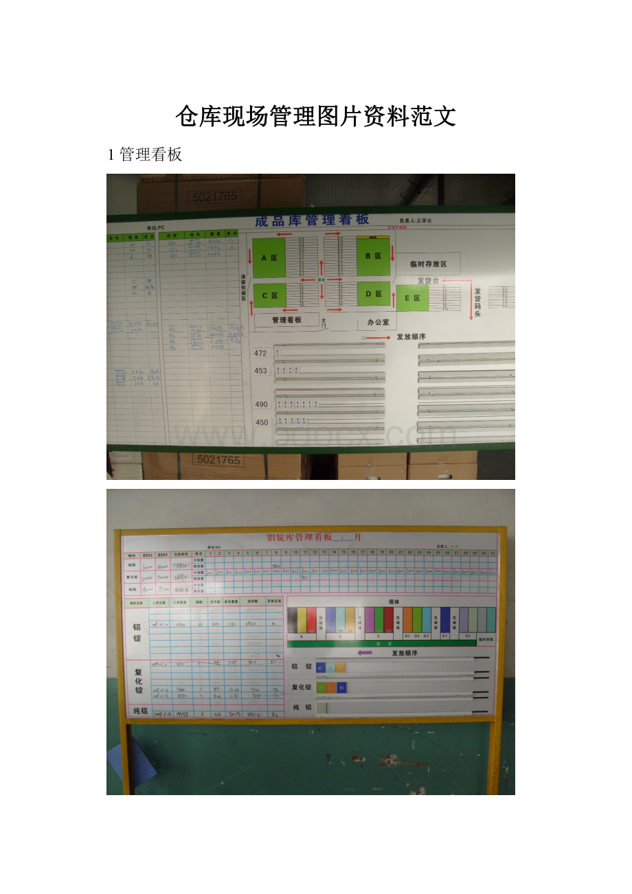 仓库现场管理图片资料范文.docx