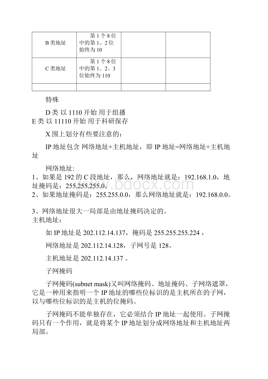 IP地址子网掩码网络号主机号.docx_第2页