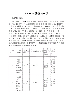 REACH法规191项.docx