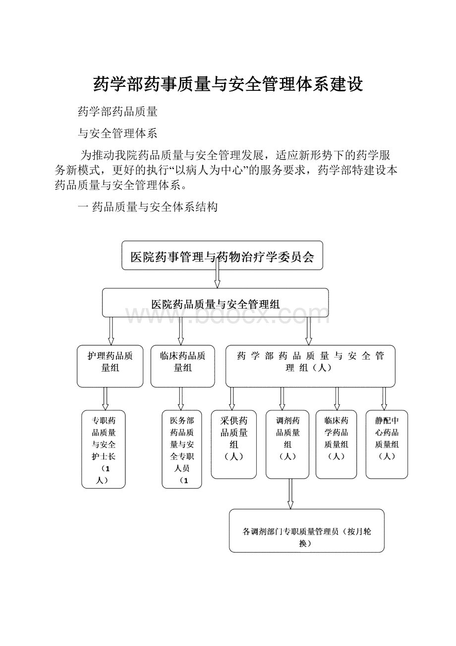 药学部药事质量与安全管理体系建设.docx_第1页