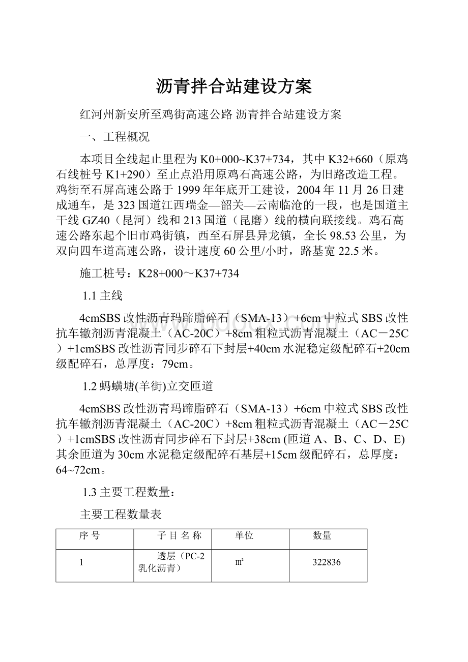 沥青拌合站建设方案.docx