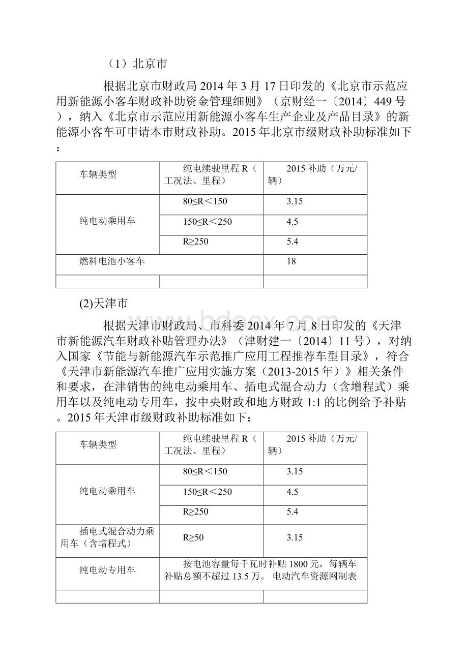 中央及地方新能源汽车补贴标准大全.docx_第3页