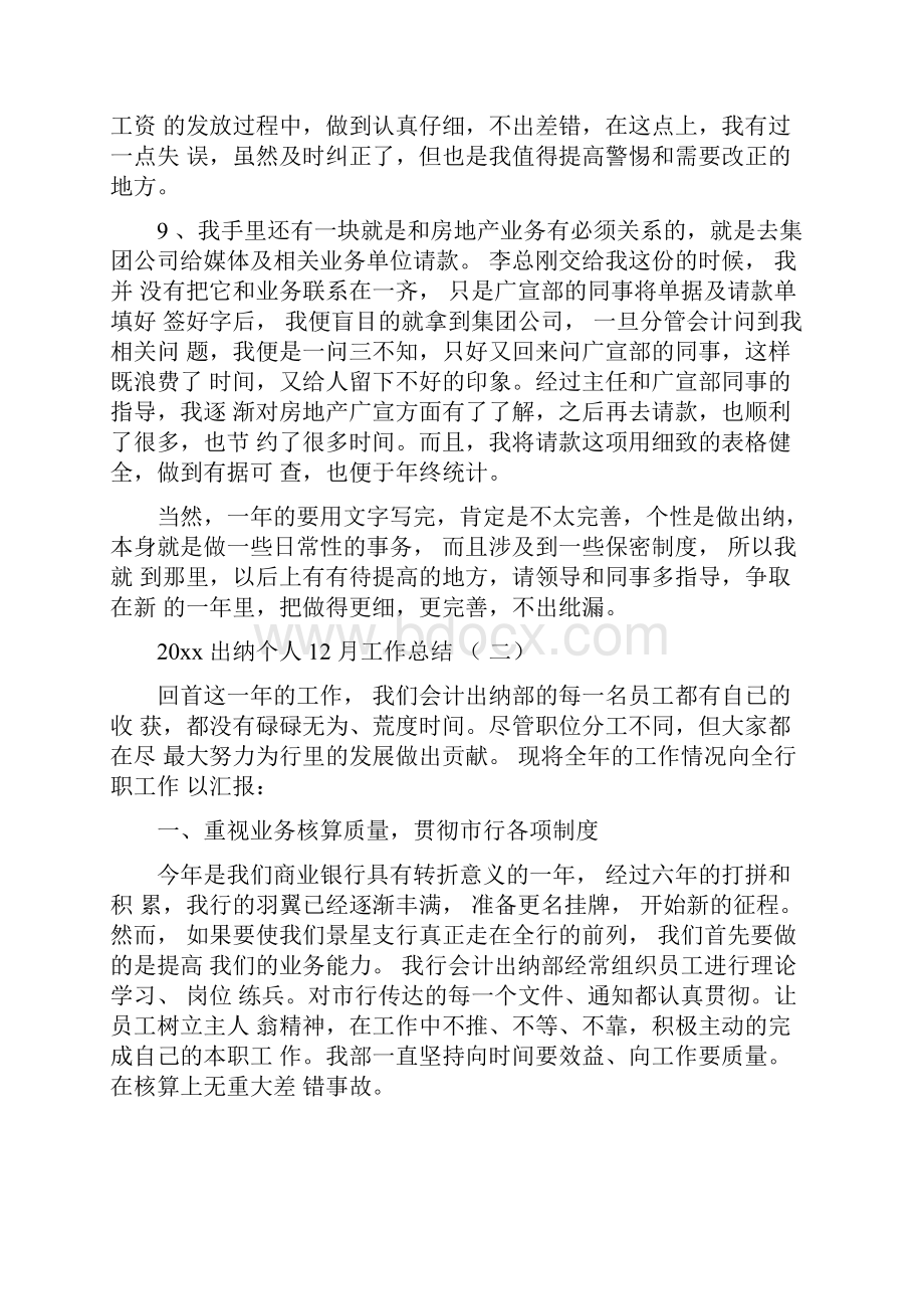 出纳个人工作总结工作总结.docx_第2页