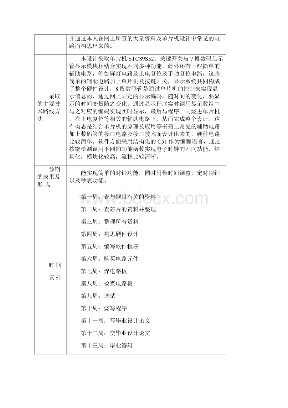 单片机毕业设计基于单片机的多功能电子时钟设计全套论文+外文翻译+程序.docx_第3页