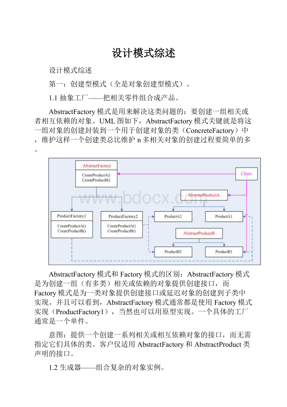 设计模式综述.docx