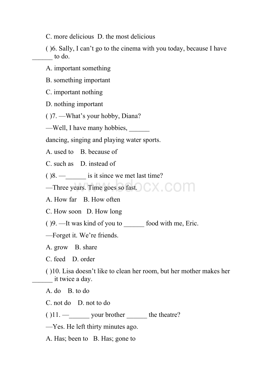 牛津译林版八年级英语下册8B Unit2 单元测试题含答案.docx_第2页