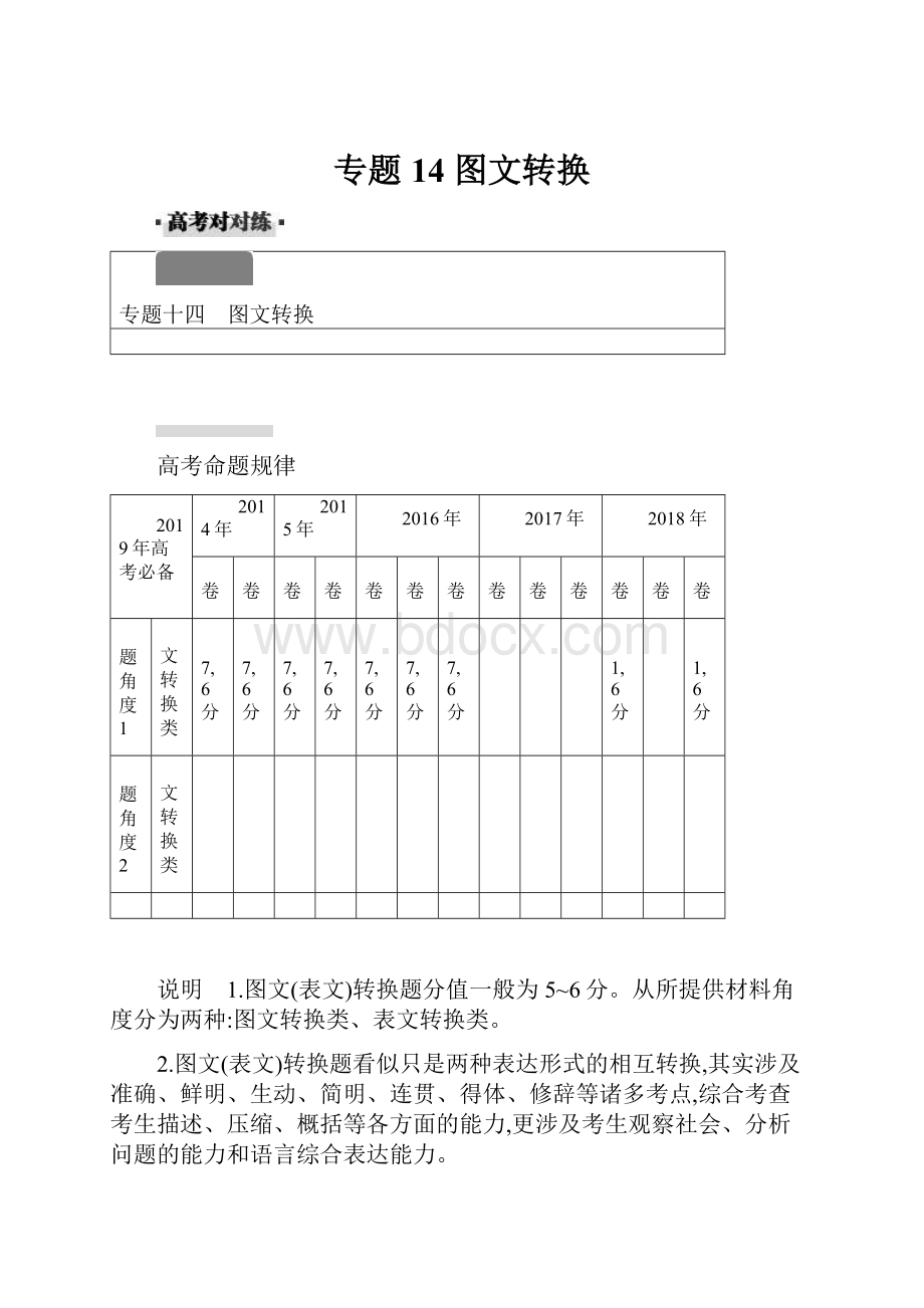 专题14 图文转换.docx