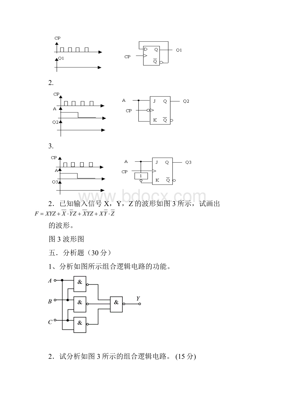 数字电子技术基础试题及答案1阎石第五版.docx_第3页