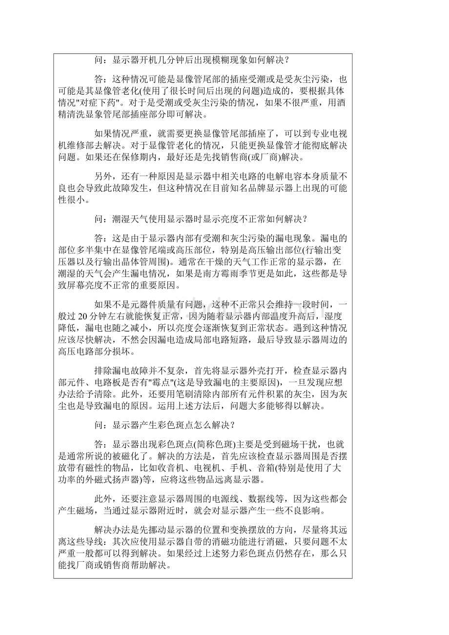 CRT显示器常见故障解决方案.docx_第3页