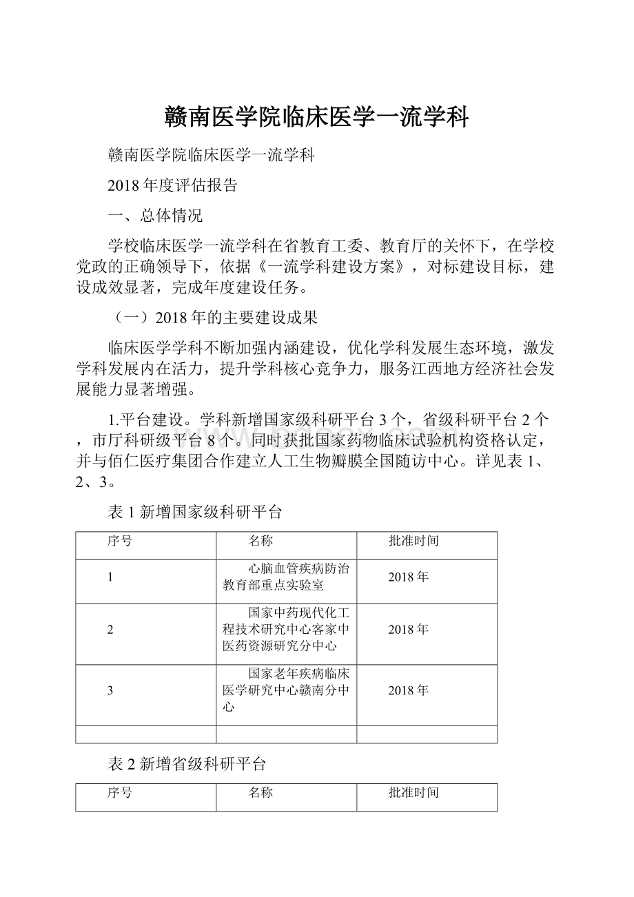 赣南医学院临床医学一流学科.docx_第1页