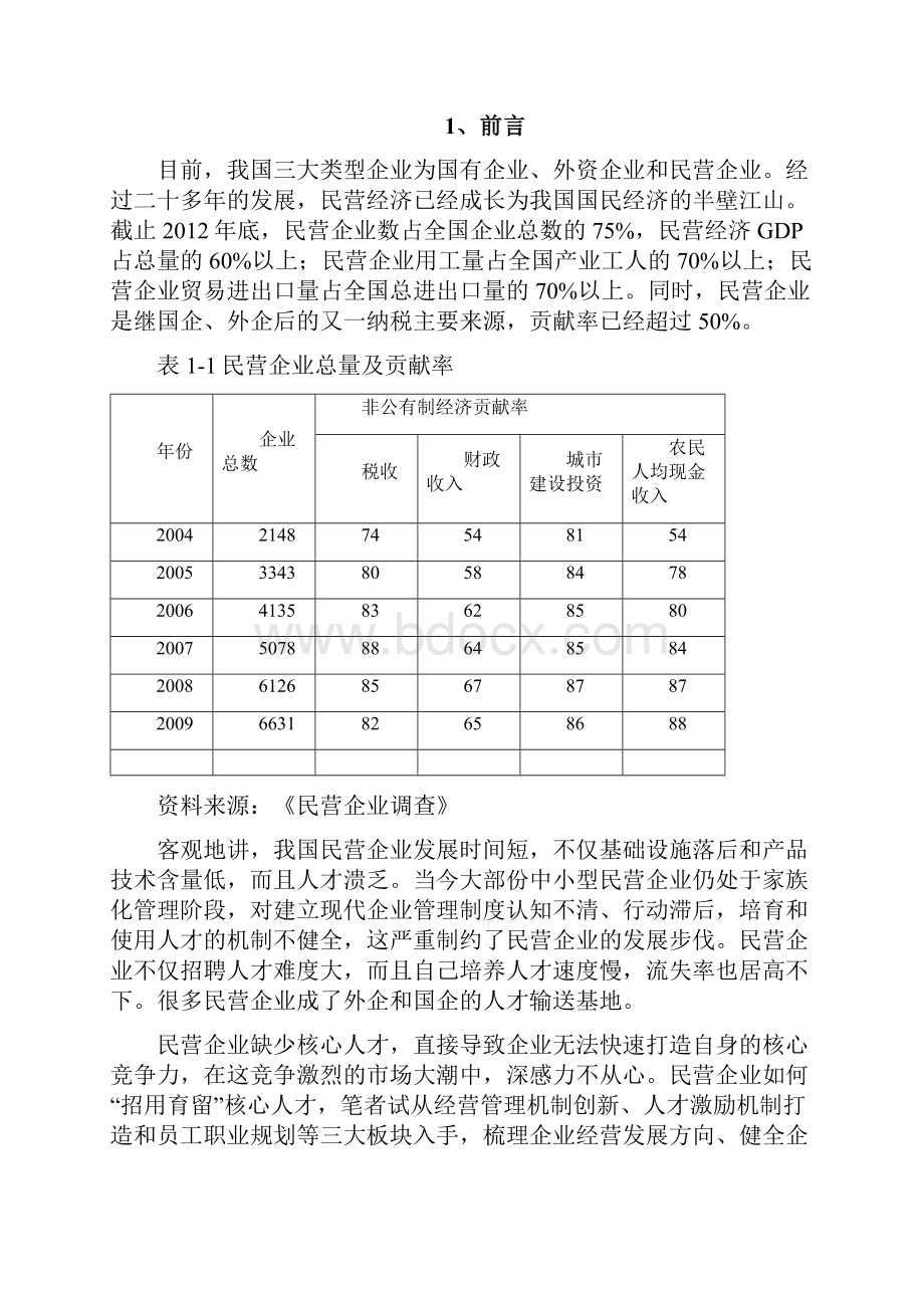 浅论民营企业员工流失的的原因和对策研究.docx_第3页