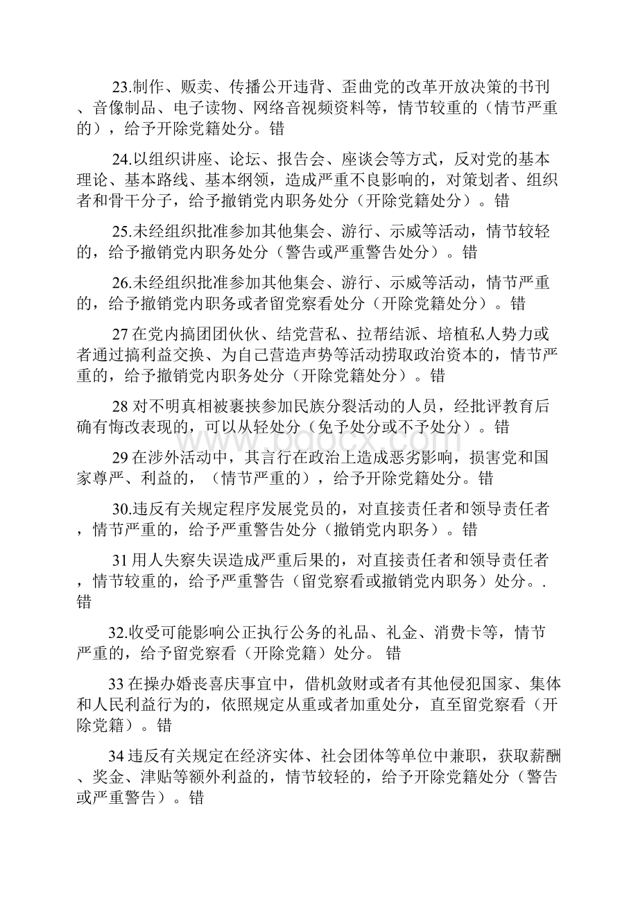 党员廉政建设判断题整理.docx_第3页