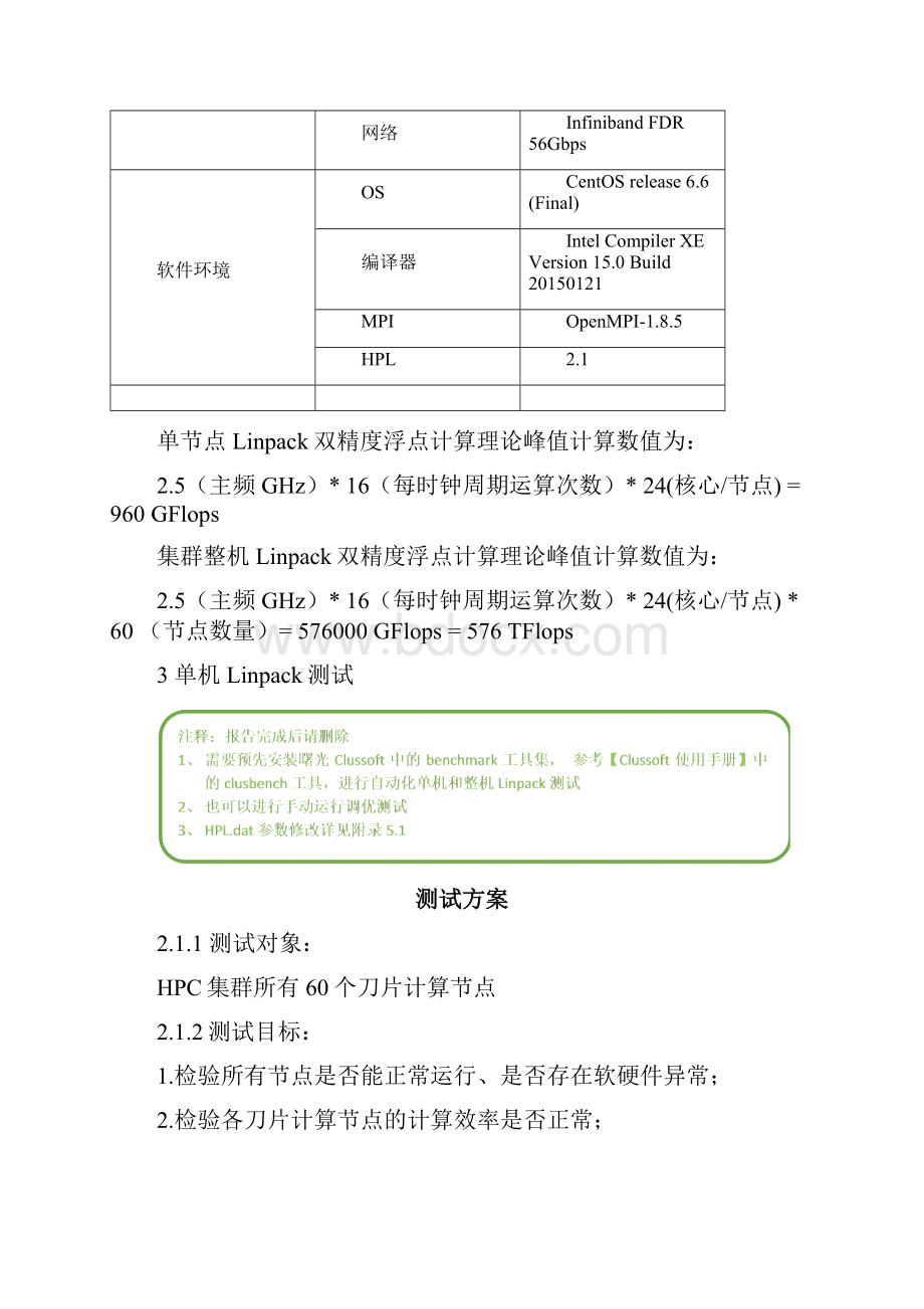 HPC高性能计算项目Linpack性能测试报告.docx_第3页