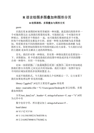 R语言绘图多图叠加和图形分页.docx