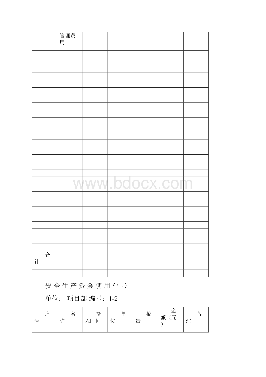 安全生产资金使用台帐表格格式精编版.docx_第2页