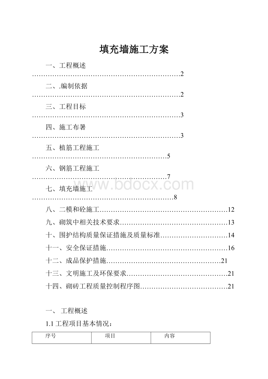 填充墙施工方案.docx