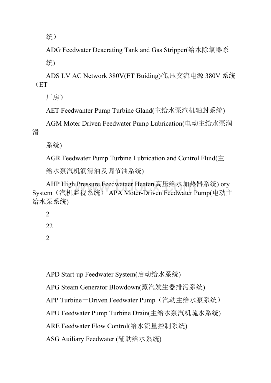 火电厂热电厂各系统中英文对照doctypedoc.docx_第2页