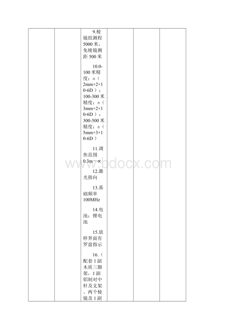 东营职业学院建筑实训中心设备购置技术参数.docx_第3页