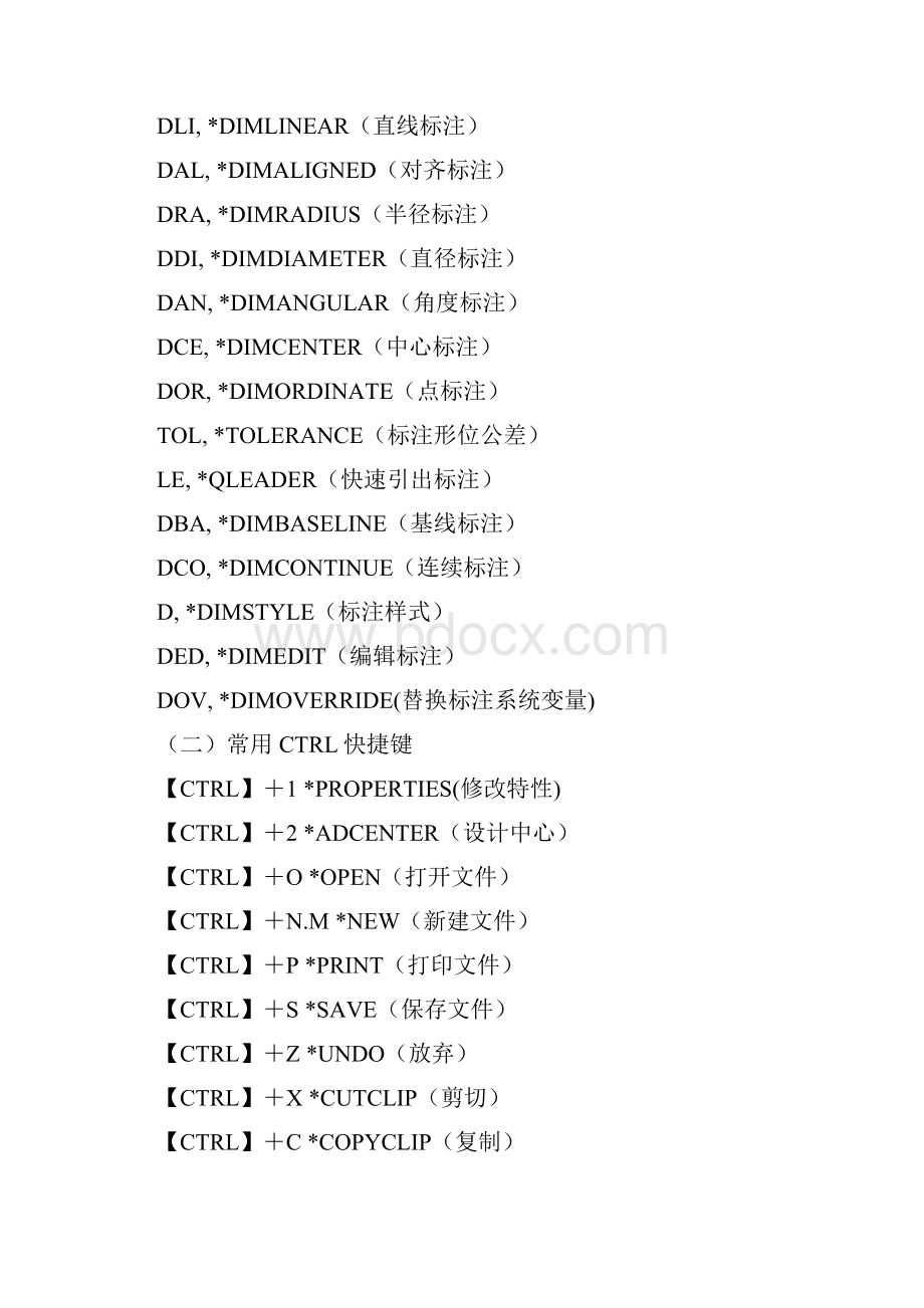 天正建筑常用快捷键.docx_第3页